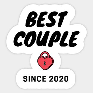 Best Couple Since 2020 - Couples Matching Valentine's Day - Anniversary Sticker